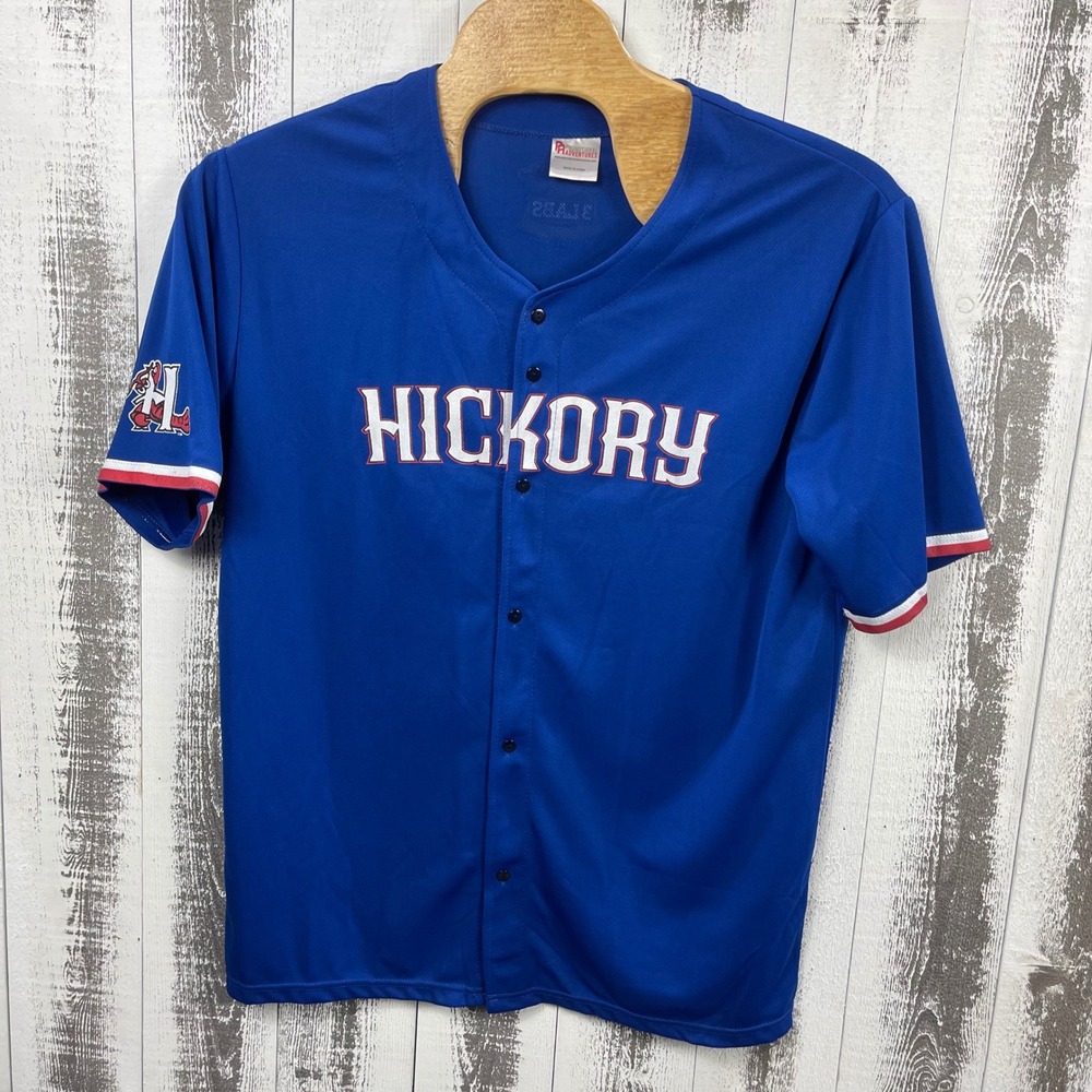 Hickory Crawdads Baseball Jersey Men's 3XL Promotional Adventures Red White Blue